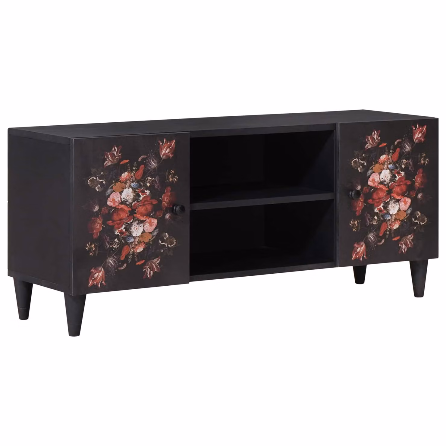 Armadio di stoccaggio moderno vidaXL in legno di mango multicolore L 105 cm x P 33 cm x H 46 cm