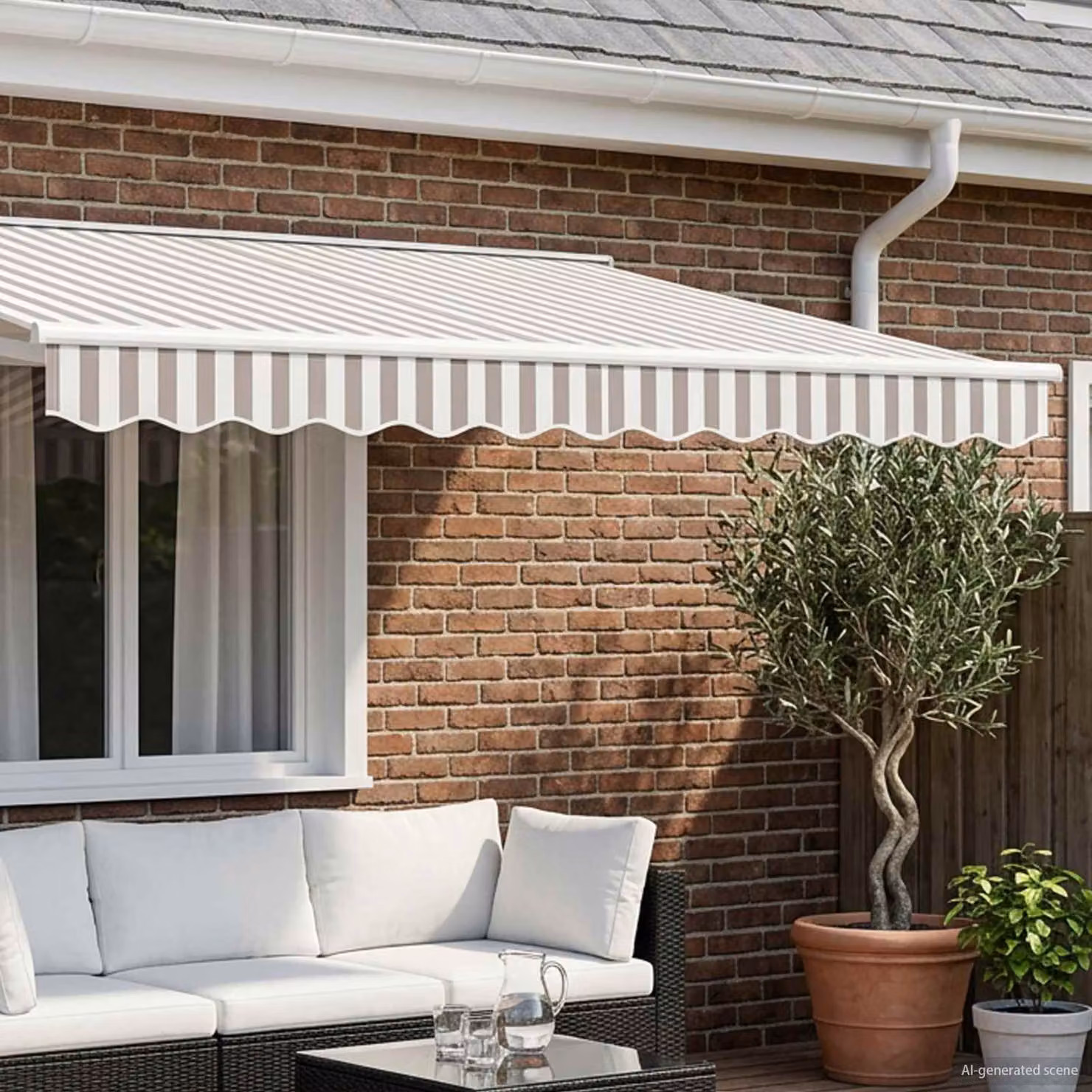 Mantovana di ricambio per tenda da sole vidaXL in poliestere, L: 235 cm