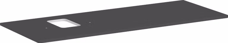 hansgrohe Xelu Q Console avec découpe à gauche, 1360x550, pour vasque à poser, avec trou pour robinet, 54123910, 54123910