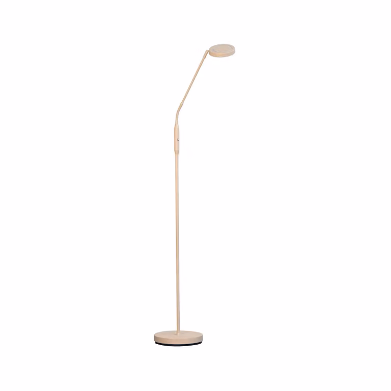 FISCHER & HONSEL Lampada da terra a LED Sorento, dimmerabile, Crema / Ambra, Soggiorno / Sala da pranzo, Metallo, Moderno, Lampada LED da terra