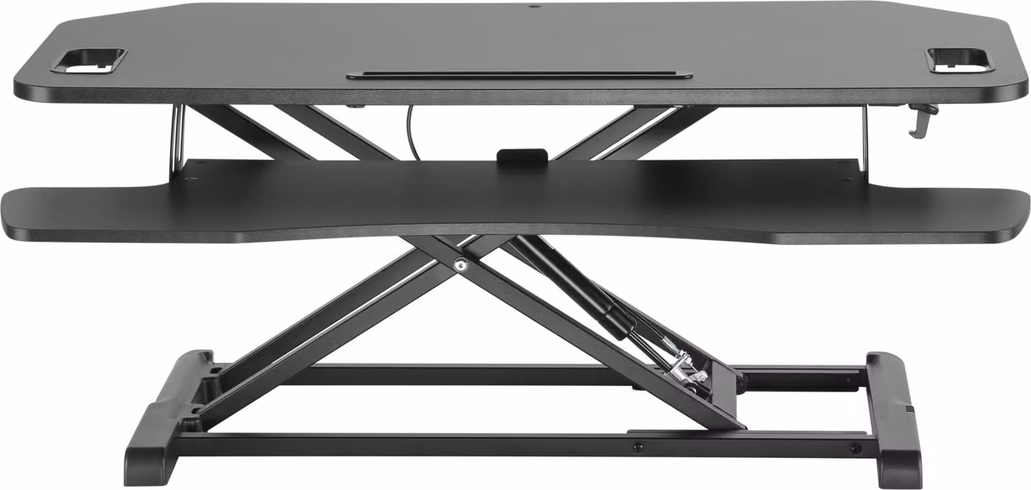 Rialzo per scrivania con postazione di lavoro seduta-in piedi - scrivania ergonomica regolabile in altezza - larghezza 95 cm