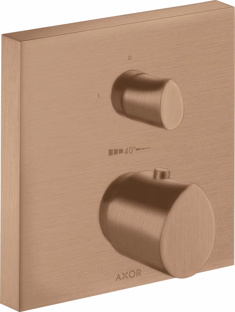 hansgrohe AXOR Starck Thermostat organique Starck encastré avec robinet d'arrêt, 1 consommateur, 12715310, 12715310