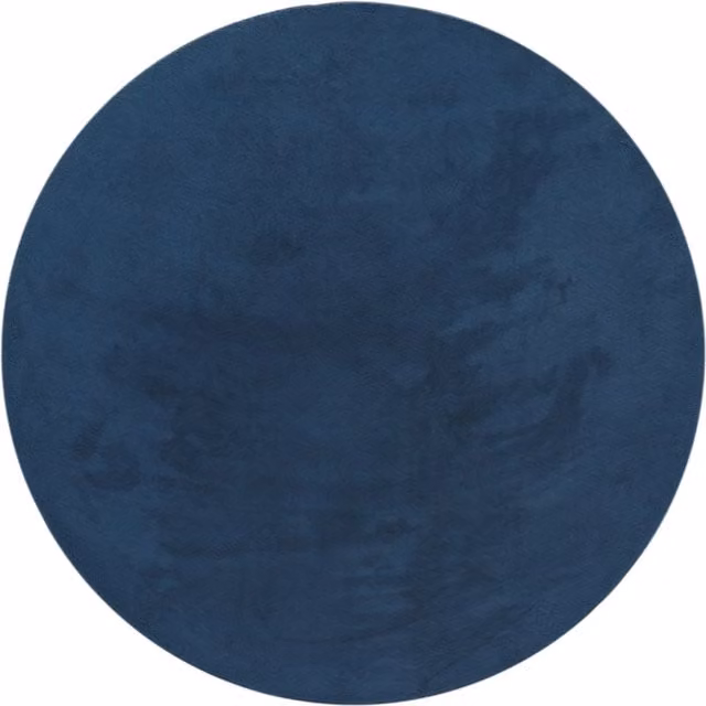 Tappeto rotondo Calia Italia blu, lavabile e facile da curare, Diametro: 200 cm – 1