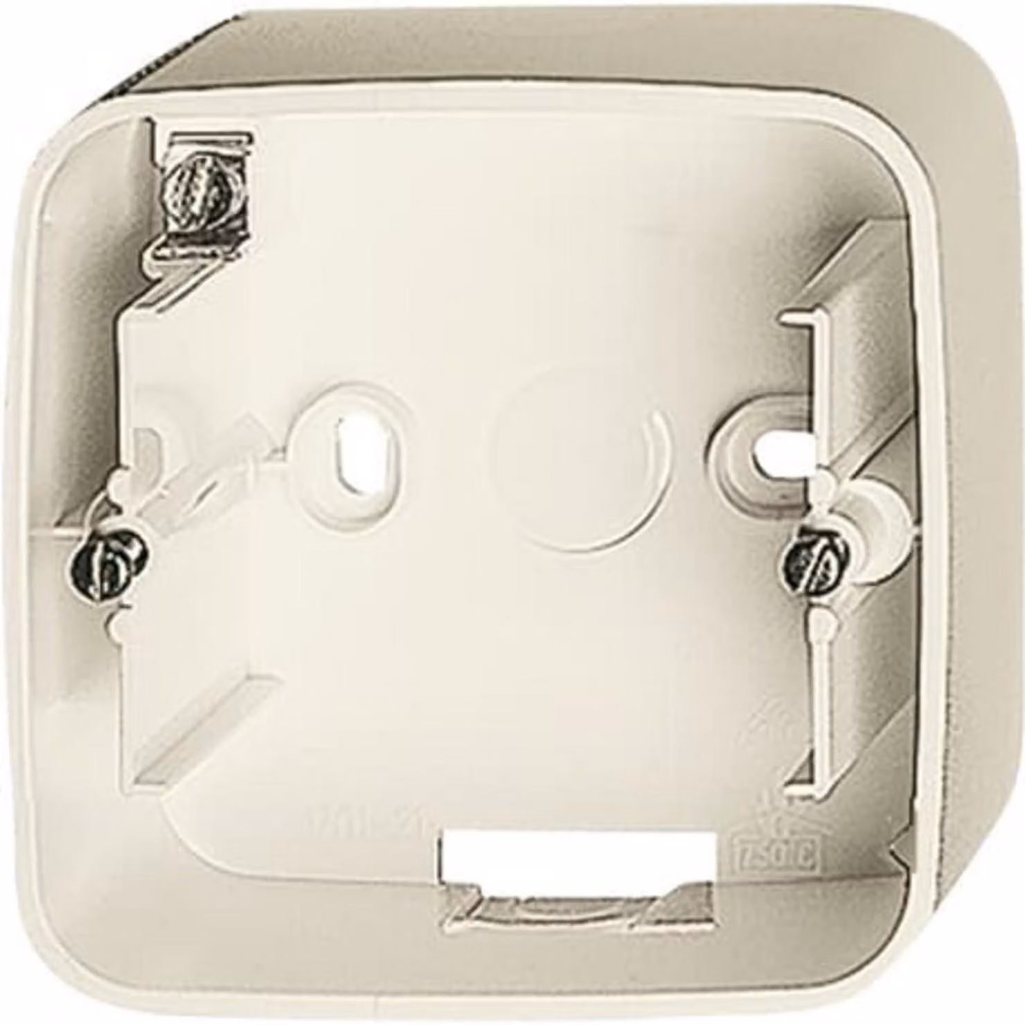 Busch-Jaeger 1701-212 Scatola da incasso a 1 canale per inserti Duro 2000 SI bianco