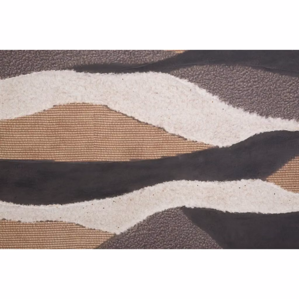 Dipinto su tela astratto Darky di Vikasa Home con paesaggio in stile boho nei toni marrone, bianco e beige, L: 80 cm, H: 100 cm – 2