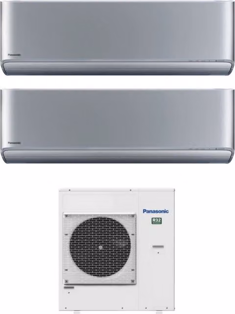 Condizionatore Dual Split Panasonic Etherea Silver 18+18 con Wi-Fi Integrato e Classe Energetica A+++ – 1