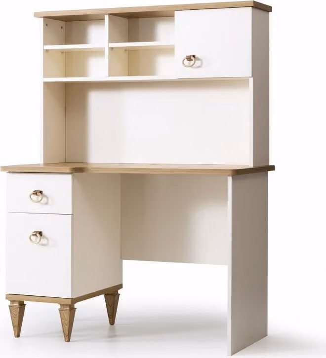 Stilvoller Kinderzimmer Schreibtisch Hochwertiges Holz Regal Luxus Set