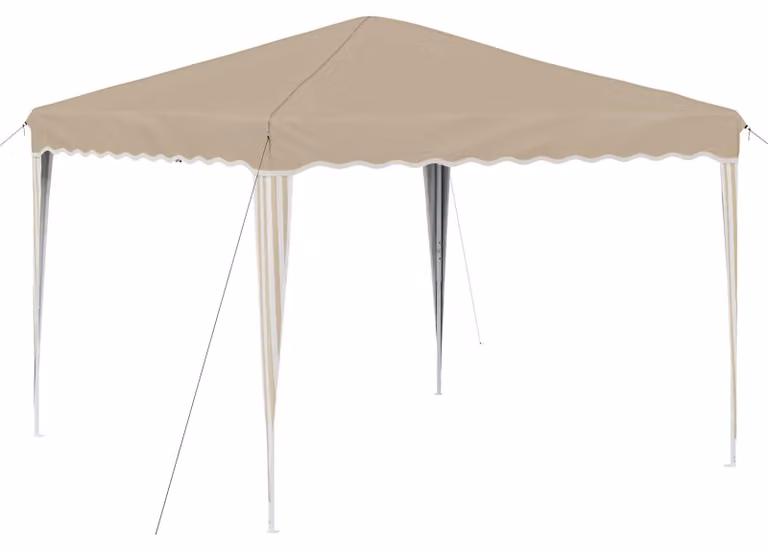 Tenda per feste a pop-up 288 x 288 x 245 cm Crema