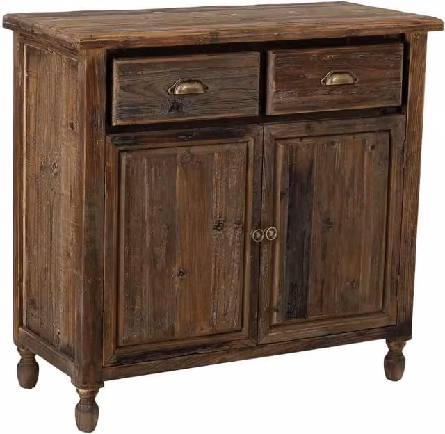 Credenza in legno con 2 ante e 2 cassetti 90x40x85h cm