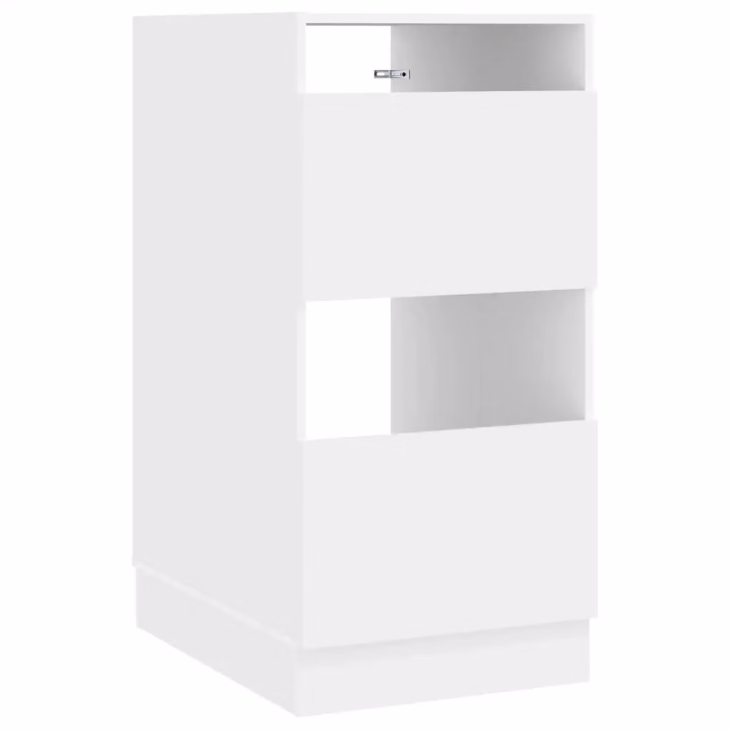 Mobile da lavanderia e bagno vidaXL bianco moderno con ante e ripiani L/P/H: 50 x 68 x 102 cm – 2