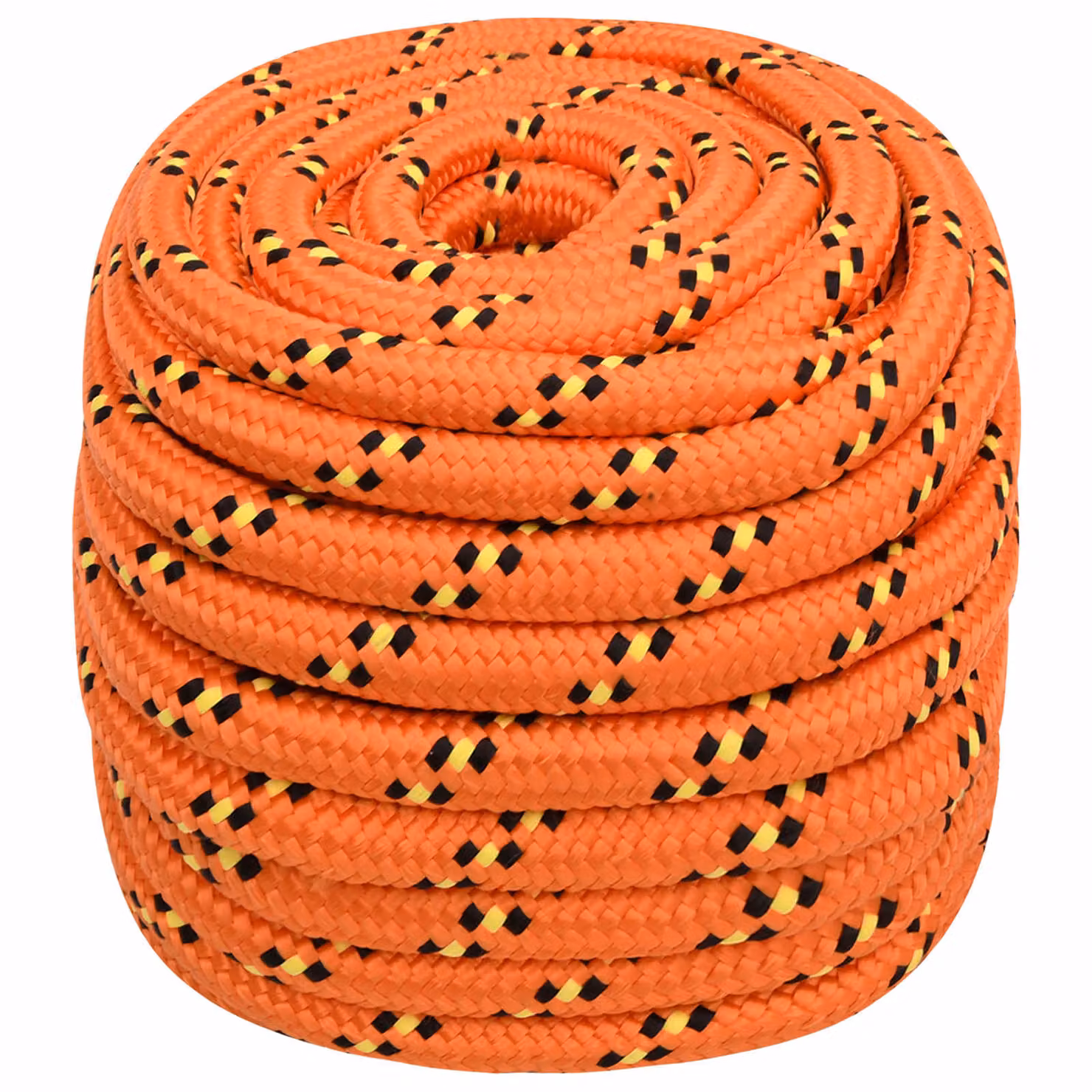 Corda multiuso vidaXL in plastica arancione, diametro 20 mm e lunghezza 25 m, carico massimo 2400 kg