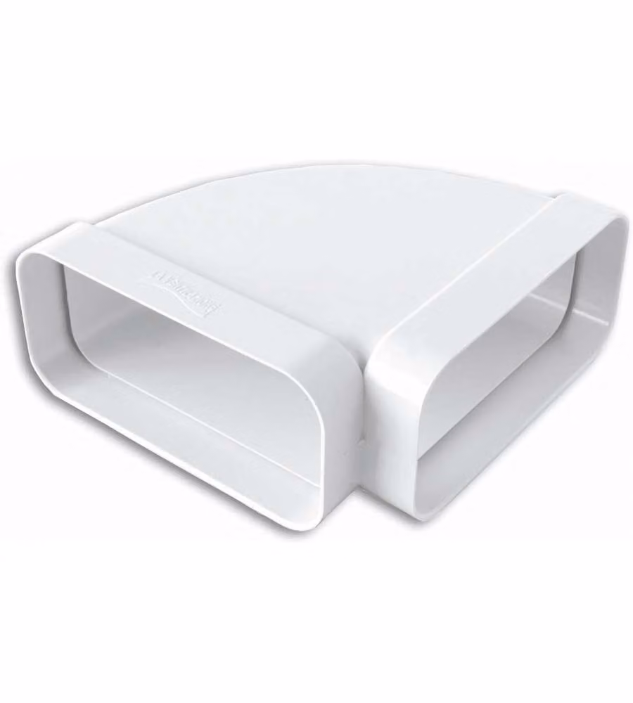 La Ventilazione Curva Orizzontale ABS 150x70 mm per Tubo Rettangolare