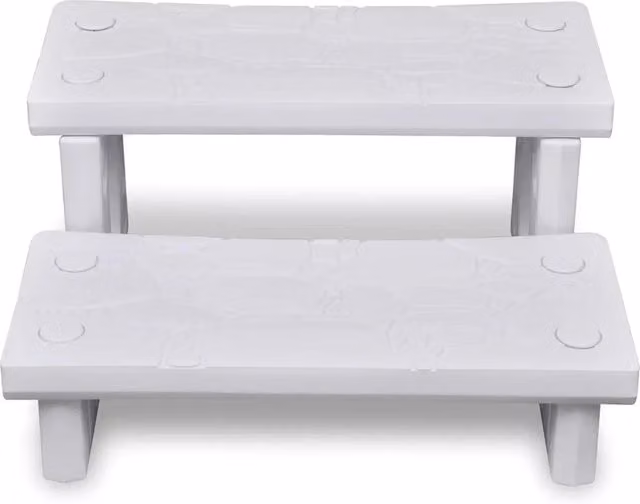 Gradini per Spa Videx Bianchi in Plastica con Comfort L/P/H: 70 x 65 x 34 cm