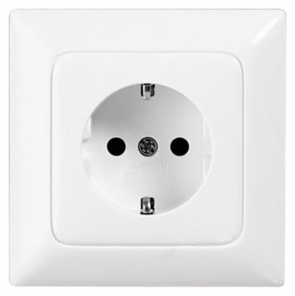 Legrand 776120, Tipo F, Viti, Bianco, IP20, 250 V, 16 A