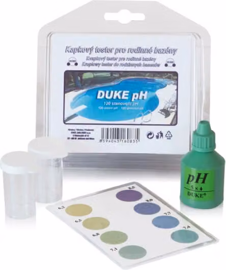 Tester a gocce di pH DUKE per l'acqua di piscine e vasche idromassaggio