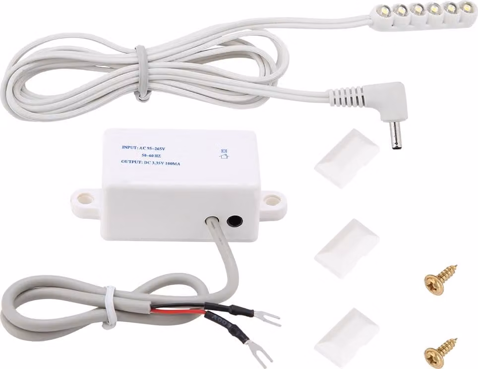 0,3 W 6 LED Accessori per macchine da cucire Lampada da tavolo con base magnetica e luce di lavoro a LED Spina CN 220 V
