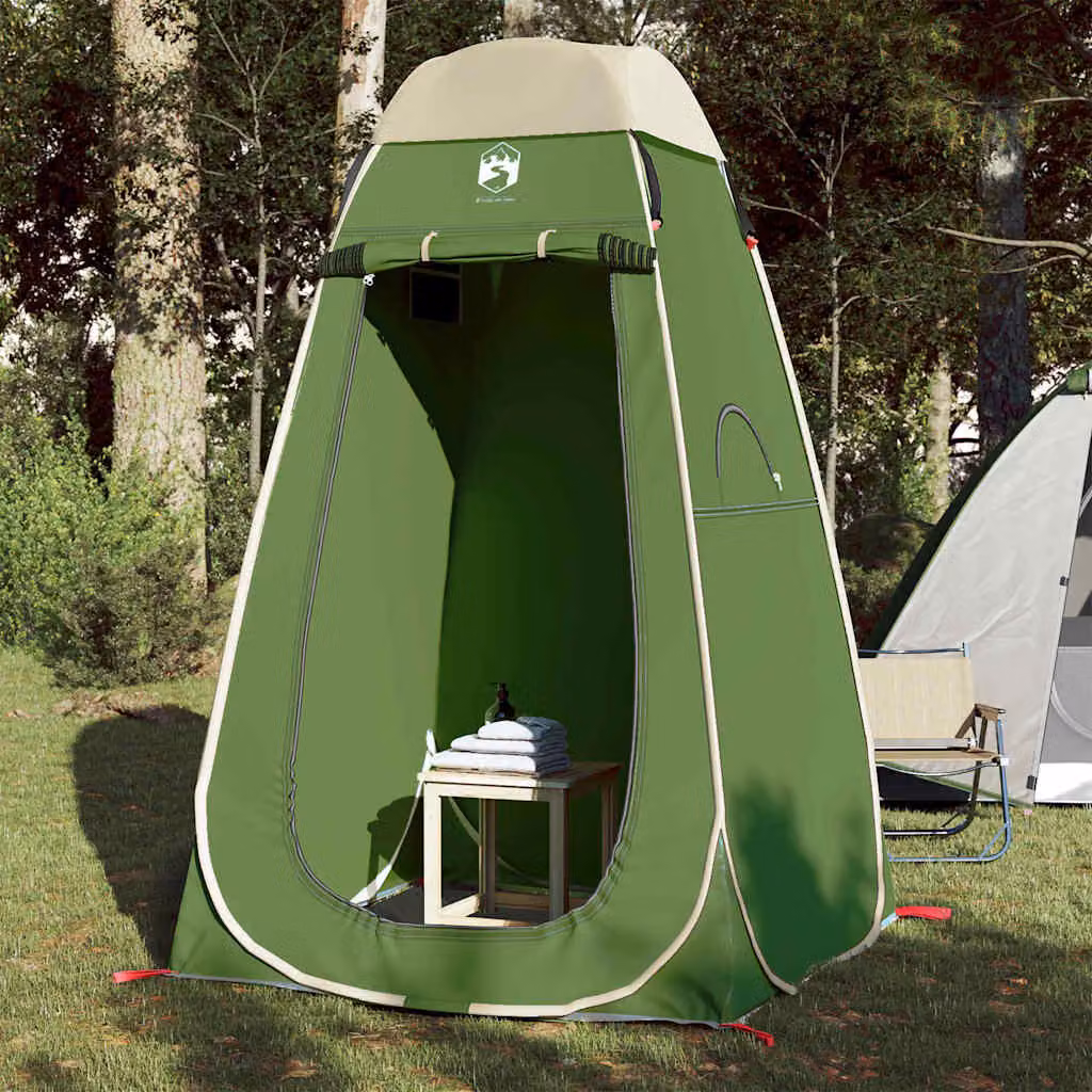 Tenda Privacy Pop-Up vidaXL Verde Impermeabile in Poliestere L/P/H: 120 x 120 x 185 cm