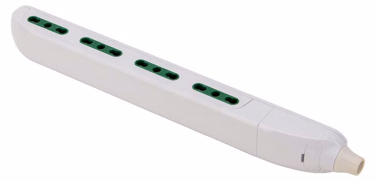 FANTON 47408, listello multipresa slim a 4 prese, 2 prese bipolari, senza cavo, utile
