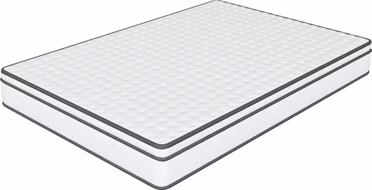 Materasso - Materasso a molle insacchettate - 90x200x25 cm - Schiuma memory - Tessuto 3D traspirante - Ergonomico - Rigidità media - Bianco
