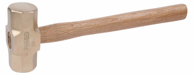 KS TOOLS BRONZEplus Martello in piombo da 3.500 g con manico in hickory - 963.2083