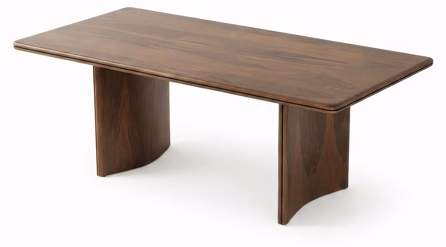 Tavolo da pranzo moderno, color marrone, in legno massello, di alta qualità, dal design elegante, ideale per la cucina