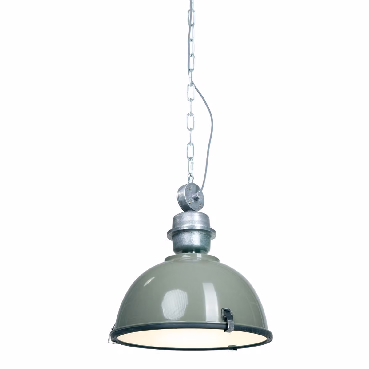 Lampada a sospensione - verde - Bikkel - vetro metallo - Ø 42cm - E27 - 7586G - Steinhauer