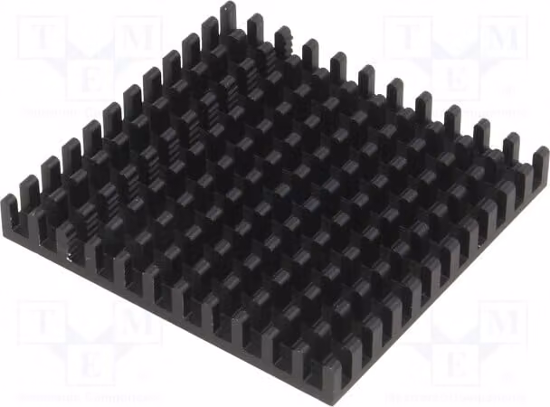 1 dissipatore di calore: stampato, altezza: 6 mm, larghezza: 45 mm, lunghezza: 42,5 mm, colore: nero, materiale: alluminio, modello: ICK, tipo: BGA 42,5 x 45