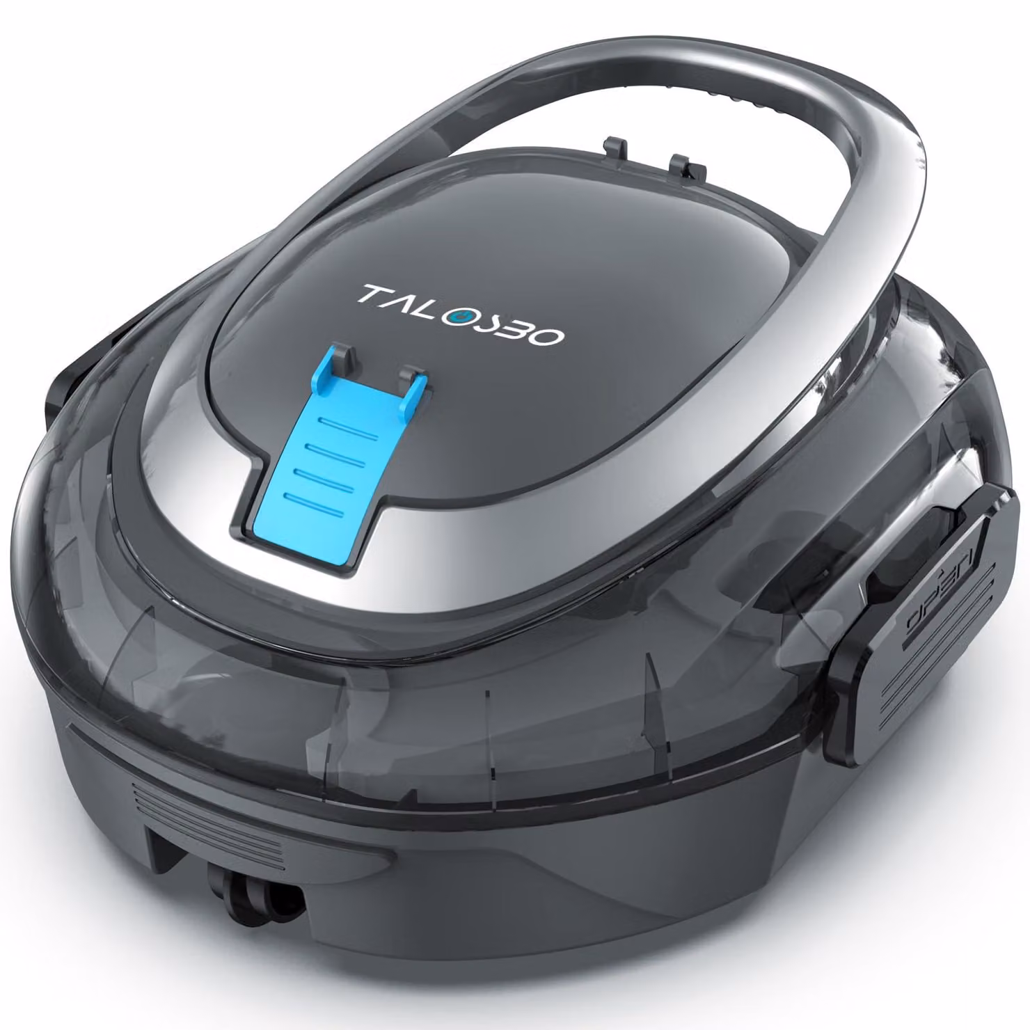 Robot per piscina, wireless, automatica - autonomia di 90 minuti - 3 kg, realizzata in plastica, colore grigio e blu