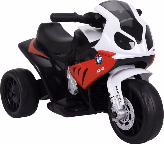 Moto Elettrica per Bambini HOMCOM con Licenza BMW, Batteria Ricaricabile 6V, 3 Ruote, Bianco e Rosso, L/P/H: 66 x 37 x 44 cm – 1