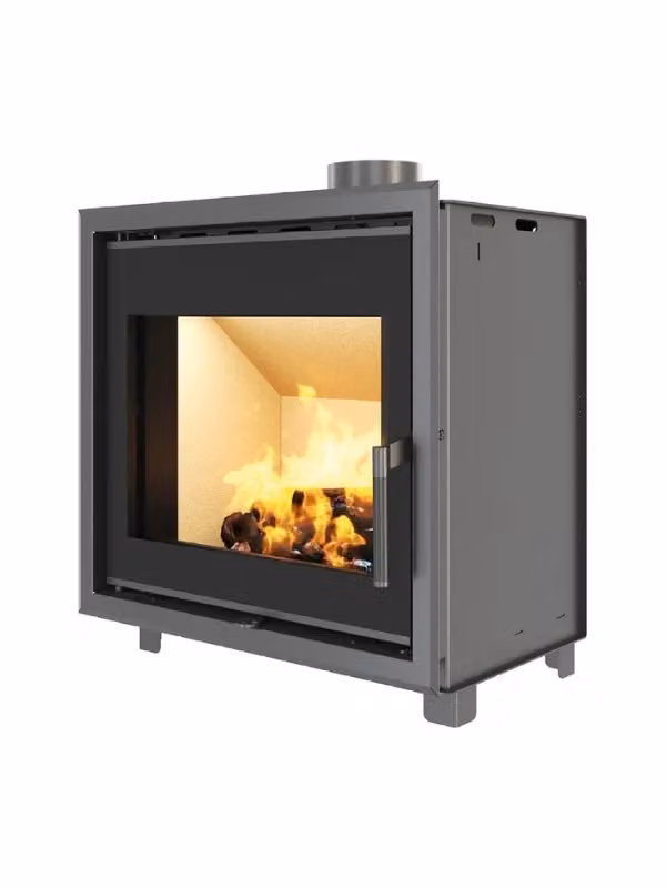 Inserto per camino a cassetta Outinfire Into in acciaio nero L: 62,1 cm, P: 45,0 cm, H: 66,0 cm – 2