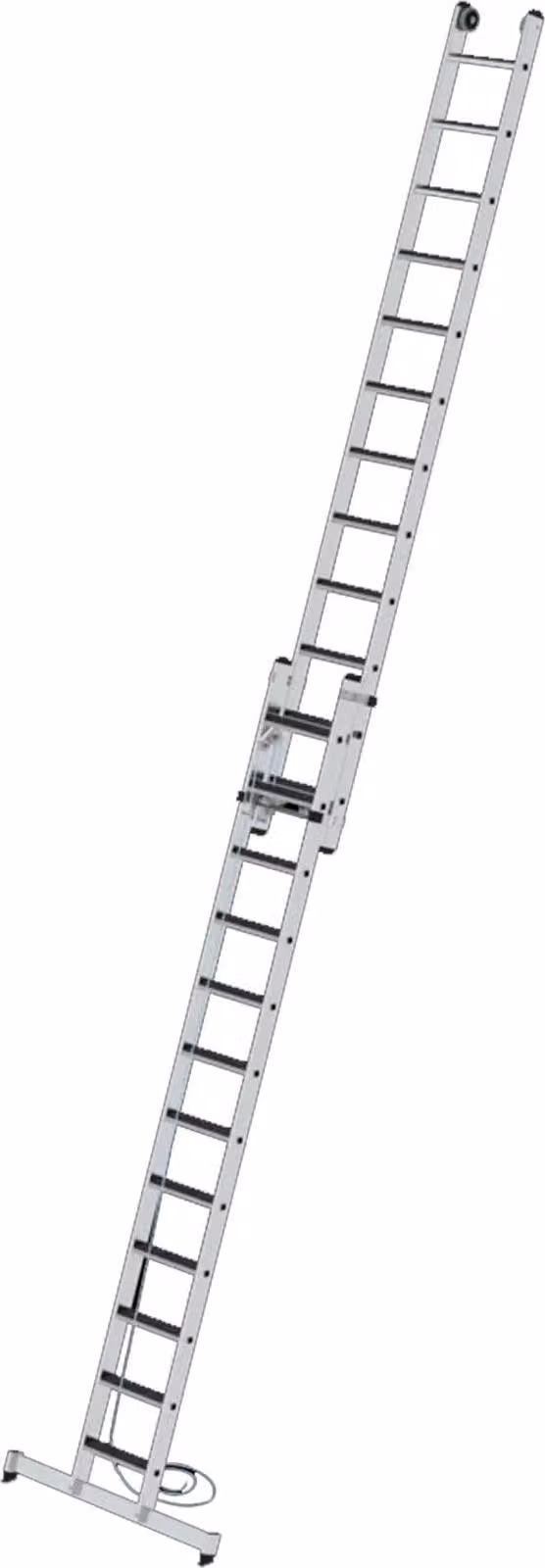 Scaletta a 2 sezioni con traversa nivello® e clip-step R13 2x12 gradini