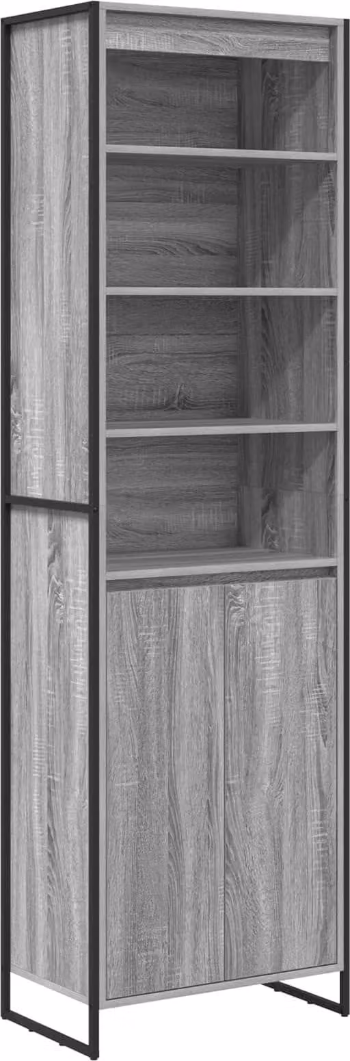 Armadi alti Grigio Sonoma 60 x 36 x 200 cm Legno multistrato