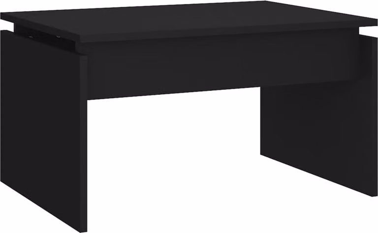 Tavolino da Salotto Nero 68x50x38 cm Legno Multistrato
