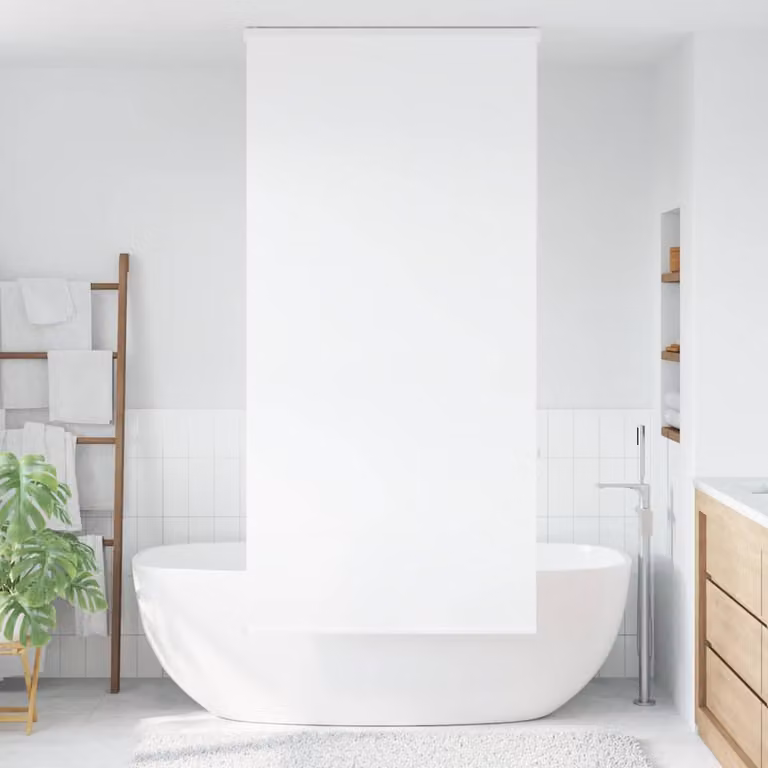 vidaXL Tenda a Rullo Doccia Cassonetto 90x240 cm Larghezza Tessuto