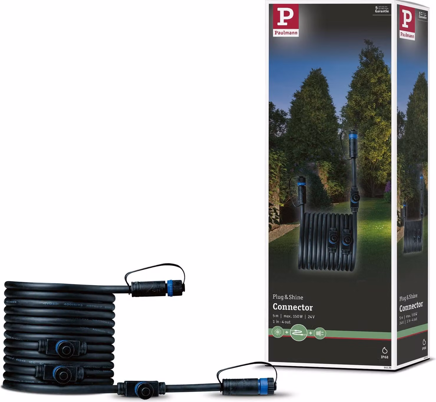 Cavo Paulmann Plug & Shine 5m 4 uscite
