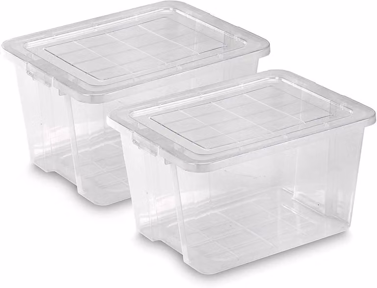 Scatole portaoggetti 22 L Pack 2 COM-FORT HOUSE