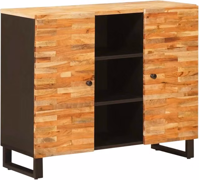Mobile laterale Marrone 90 x 33 x 75 cm Legno di mango massello 4018324