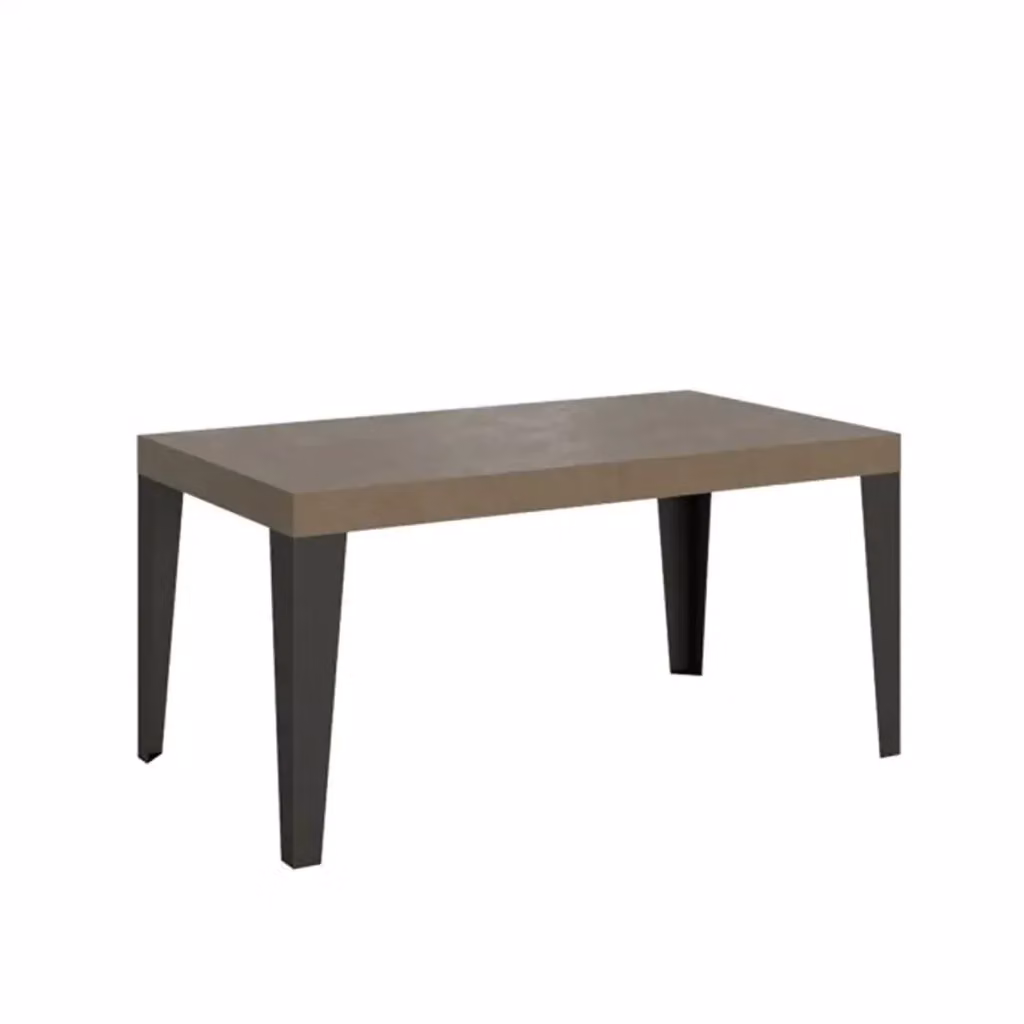 Tavolo allungabile Itamoby Flame tortora con gambe antracite L: 140/400 cm, P: 90 cm – 2