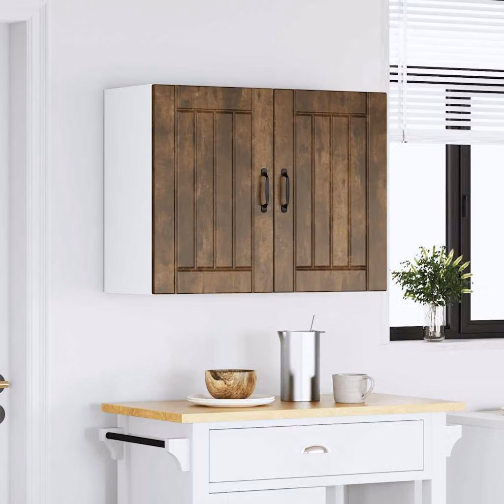 Pensile da Cucina Lucca Rovere Fumo in Legno Multistrato
