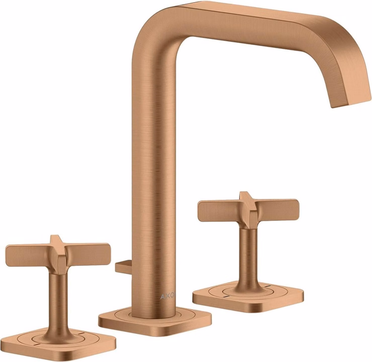 hansgrohe AXOR Citterio E Mélangeur lavabo 3 trous 170 avec vidage automatique et rosettes, 36108140, 36108140