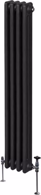 Termosifone Radiatore a 3 colonne in acciaio Monster Shop Nero H: 180 cm, L: 20 cm – 1