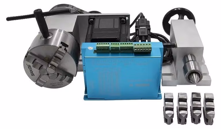Motore a controllo a circuito chiuso, pinza di serraggio a 4 mandrini, compatibile con fresatrici CNC, con driver hbs86h