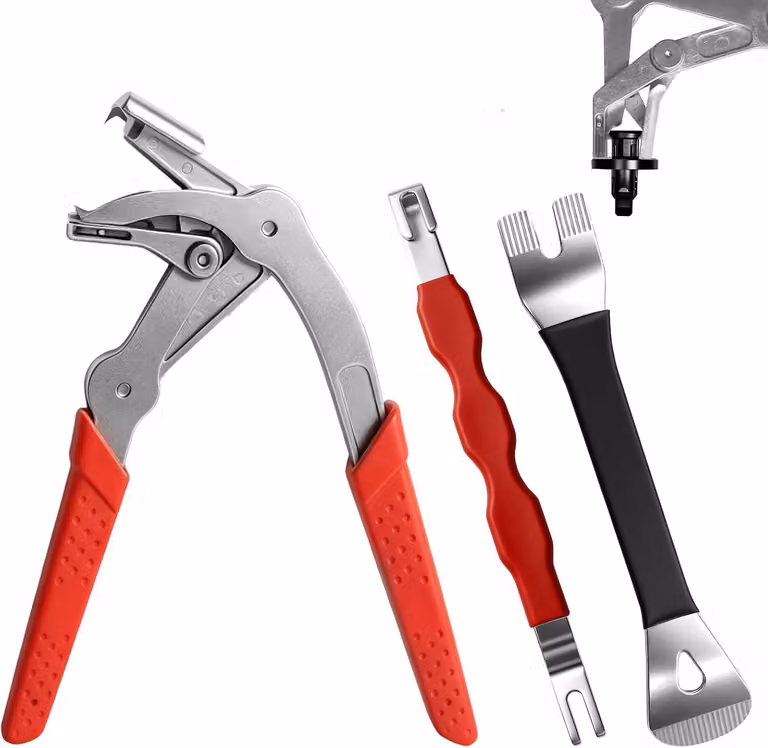 Set di pinze per auto, composto da 3 pezzi, multifunzionali, per smontaggio e riparazione