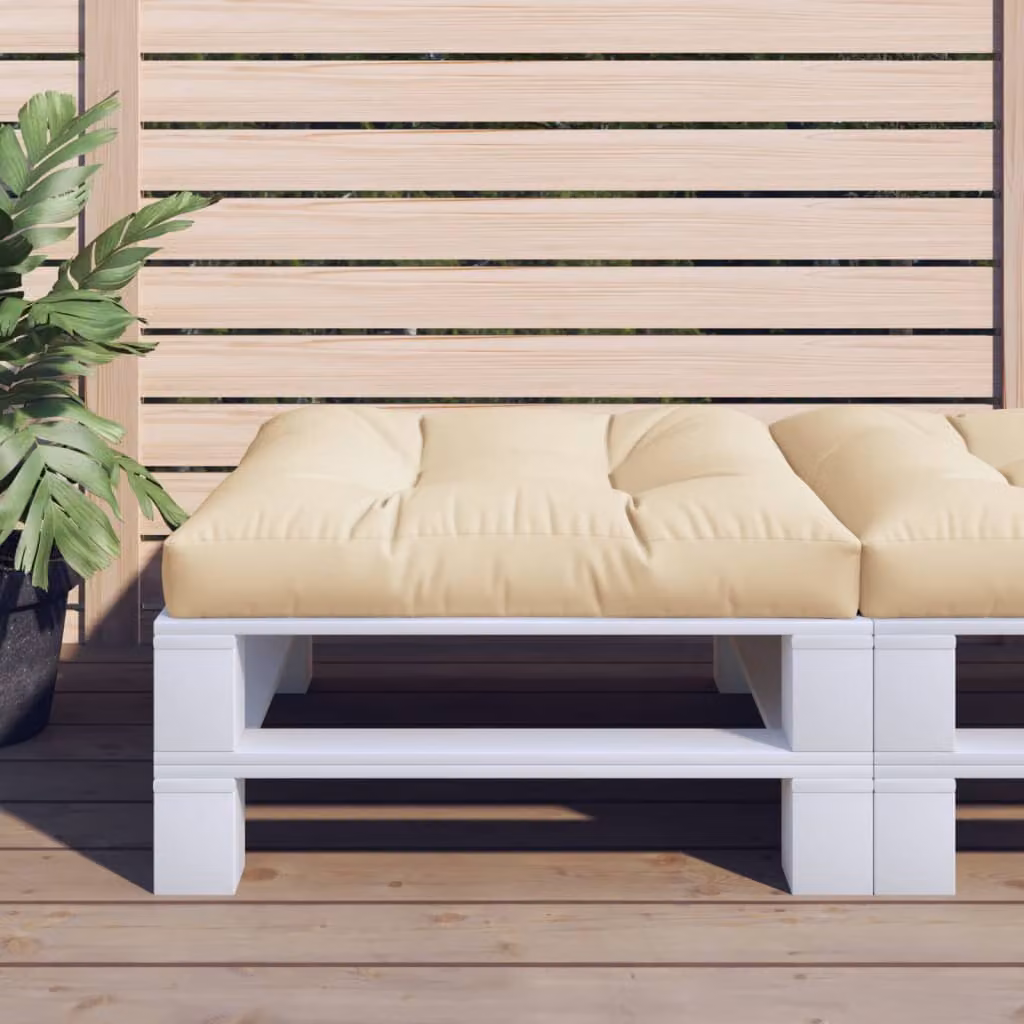 Cuscino per Pallet vidaXL Beige L/P/H: 70 x 70 x 12 cm