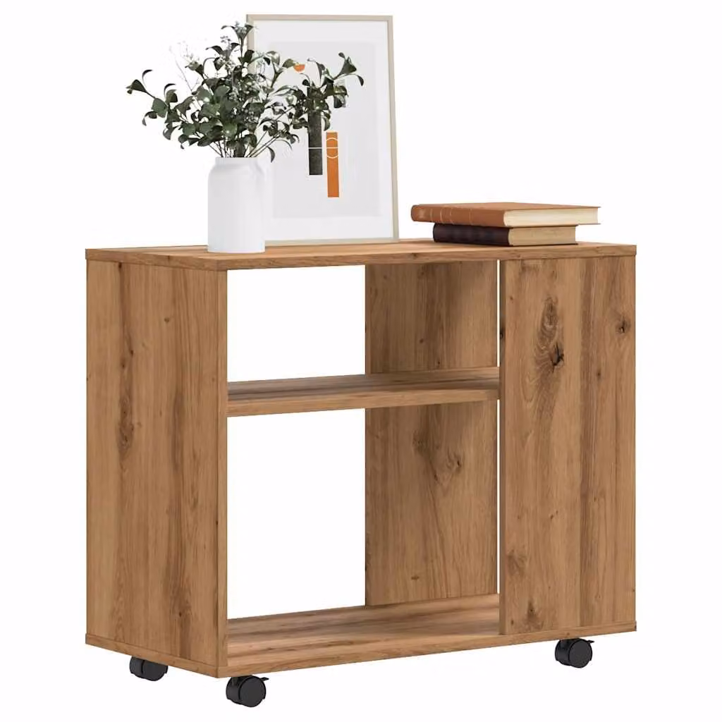 vidaXL Tavolino da Salotto Moderno in Rovere Marrone, L/P/H: 70 x 35 x 60,5 cm