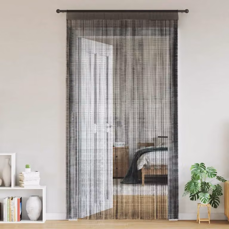 vidaXL 2 Pz Tende a Fili 100x250 cm Nere