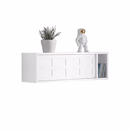 SoBuy Appendini da parete con ante scorrevoli 75x20x23cm per ingresso