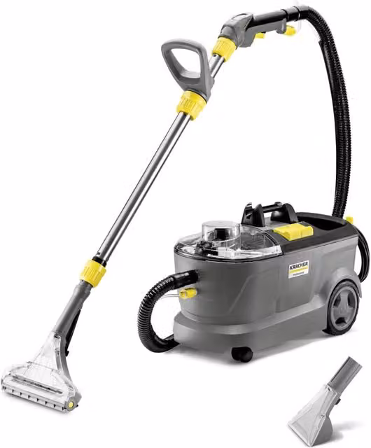 Lavatappeti e lavamoquette professionale Karcher Puzzi 10/1 colore antracite e grigio