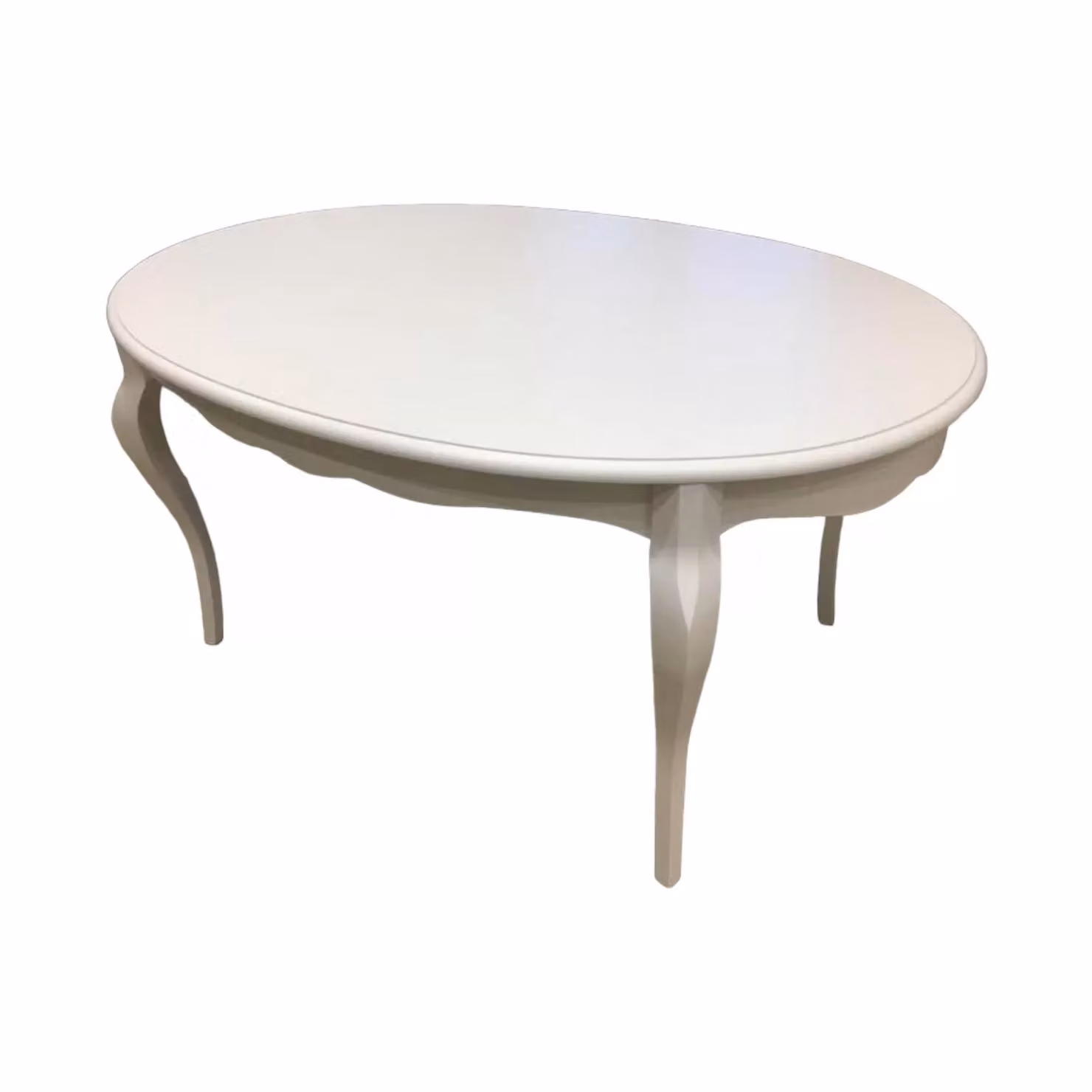 Tavolo rotondo estensibile bianco laccato opaco stile classico Mobili 2G H: 78 cm, L: 140 cm – 4