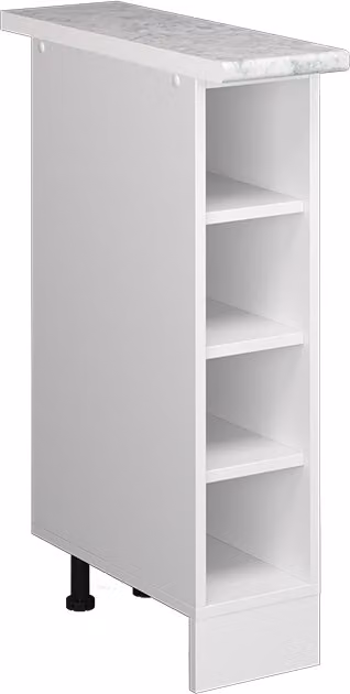 Scaffale da cucina Vicco R-Line Bianco 20 cm , PL Marmo, Model 37745